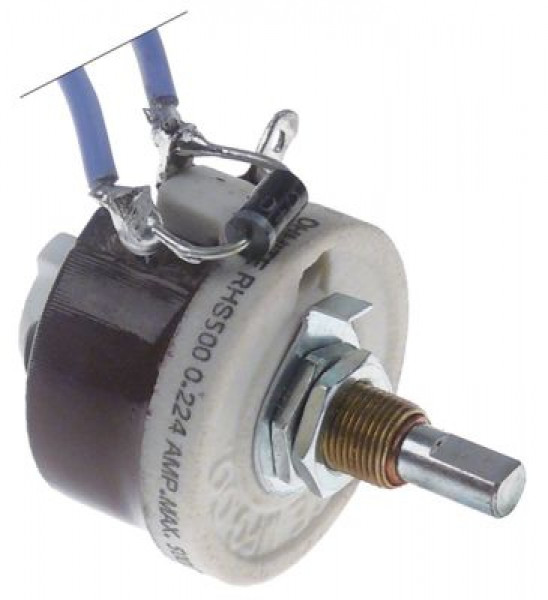 Потенциометр 5kOhm угол поворота 270° длина оси 19мм тип штекера плоский штекер 6,3 мм