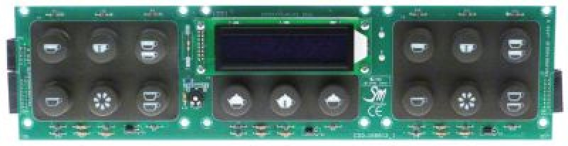 Плата печатная регулируемая Д 360мм Ш 90мм с дисплеем кнопки 15