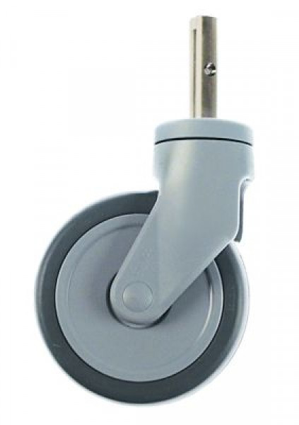 Ролик направляющий цапфа В 161мм ø конуса 18мм ø 125мм ширина колеса 32мм корпус пластмасса