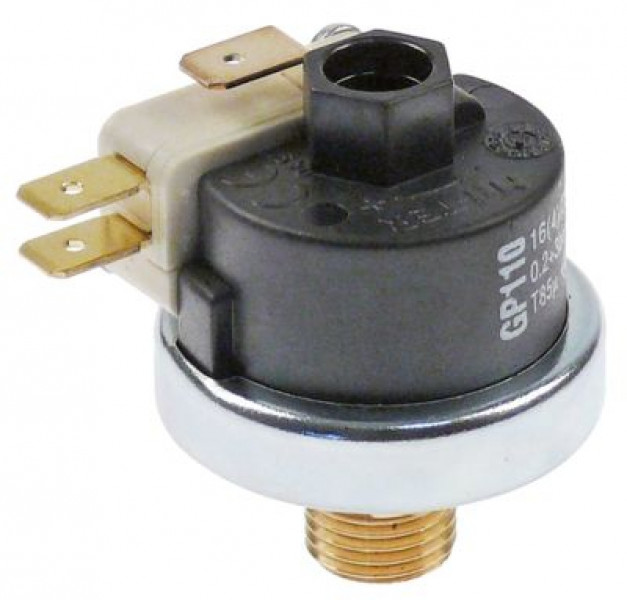 Прессостат диапазон давлений 200-3000мбар присоединение 1/4" ø 38мм 250В 1CO 16А MA-TER