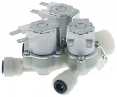 Клапан электромагнитный тройн. прямой пластмасса темп. макс. 90°C вход 3/4&quot; 230 В перем. тока RPE