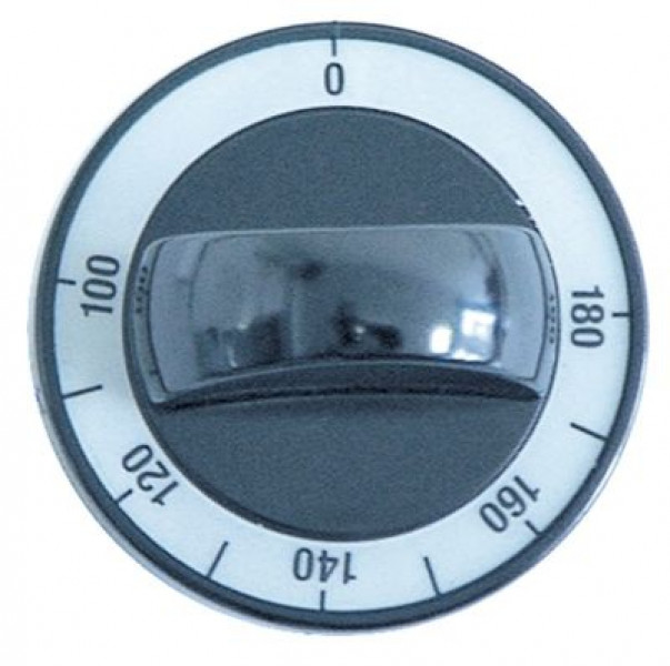 Рукоятка регулировочная термостат темп. макс. 180°C ø 60мм ø ось 6x4,6мм срез сверху