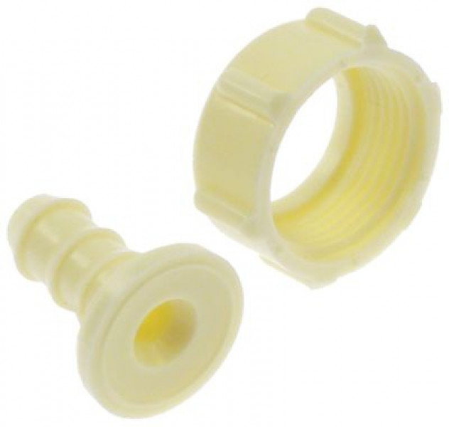 Соединитель шланговый пластмасса прямой резьба 3/4" ø шланга 11мм кол-во в уп-вке 5штук