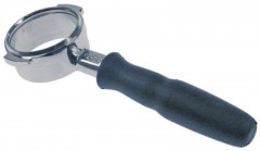 Портафильтр внутр.ø 62мм выпускное отверстие - рычаг косой без дна и сита ø крепления 83м