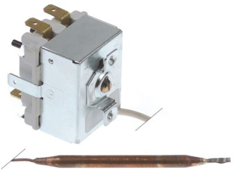 Термостат защитный темп. выкл. 155°C 2-полярн. 2NC 20А ø датчик 6мм Д датчик 92мм