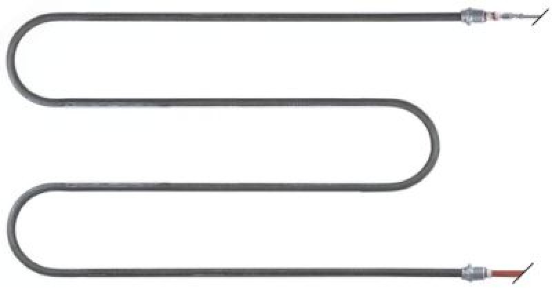 Элемент нагревательный  1000Вт 230В Д 473мм печь для пиццы крепление с 2-мя отверстиями