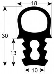 Уплотнитель дверной профиль 2073 Ш 495мм Д 955мм Кол-во в уп-вке 1 наружный размер