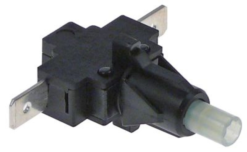 Выключатель нажимной кнопочный монтажные размеры ø12 мм чёрн. 1NO 250В