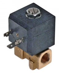 Клапан электромагнитный 230В латунь вход 1/4" 2-ходов. 230 В перем. тока p max 13бар p min 1бар