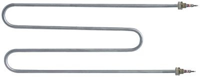 Элемент нагревательный 1000Вт 230В Д 455мм подогреватель крепление с 2-мя отверстиями