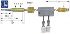 Термоэлемент M9x1 Д 600мм M10x1 с прерывателем F 6,3 мм SIT
