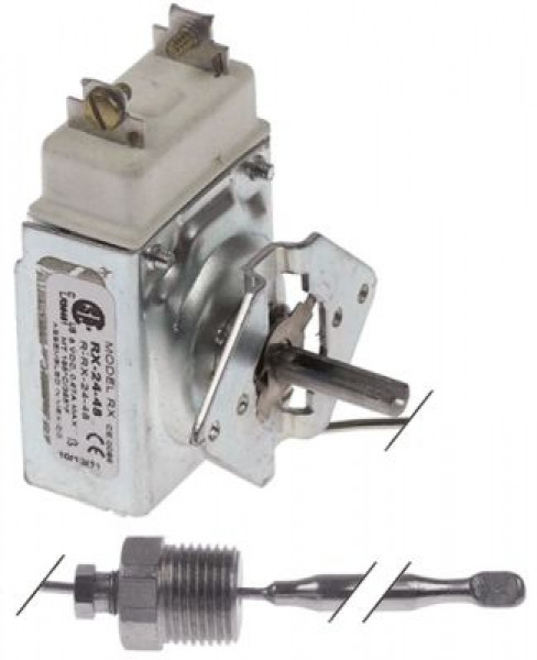 Термостат темп. макс. 185°C 1-полярн. 67А ø датчик 635мм Д датчик 210мм сальник 3/8"