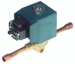 Клапан электромагнитный прямой 230В присоединение 6 мм паечн. соединение