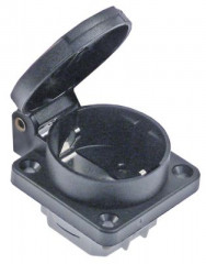 Розетка ø монтажный 40мм вмонтирование 3-полярн. с крышкой CEE7/4 тип F макс. 230В страны D/I