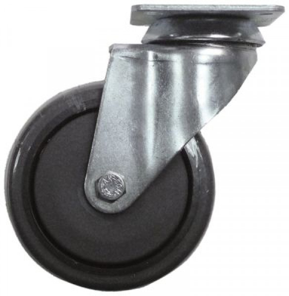 Ролик направляющий пластинчатое крепление 70x80 мм расст-ние меж. отвер-ми 50/60мм В 135мм ø 100мм