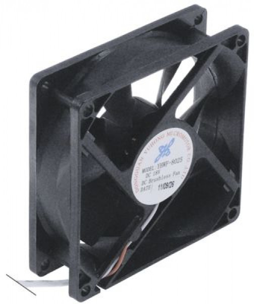 Вентилятор осевой  18VDC 18Вт Д 80мм Ш 80мм В 25мм присоединение кодированный штекер