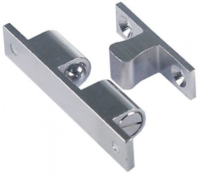 Замок-защелка Zamak В 21мм Д 70мм Ш 13мм шаг крепления 60/30мм комплект с щеколдой