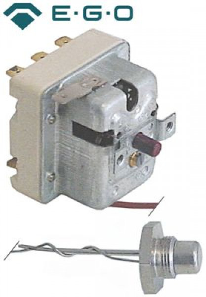 Термостат защитный темп. выкл. 300°C 1-полярн. 20А ø датчик 11мм Д датчик 16мм