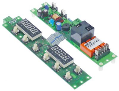 Плата печатная клавиатурная В 40мм Д 200мм с дисплеем монтаж. поз-ция горизонтальн. кнопки 7