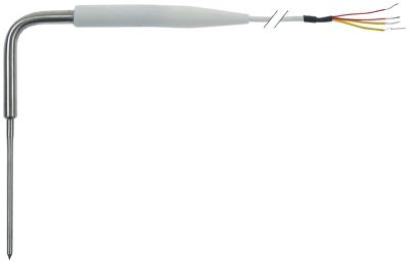 Датчик температурный погружной для измерения температуры в толще продукта Pt1000 кабель PVC датчик  -°C датчик ø4x100 мм