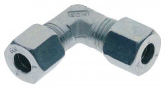 Резьбовое соединение труб для стальных труб хромированн. резьба - углов. для ø трубы 8мм газ