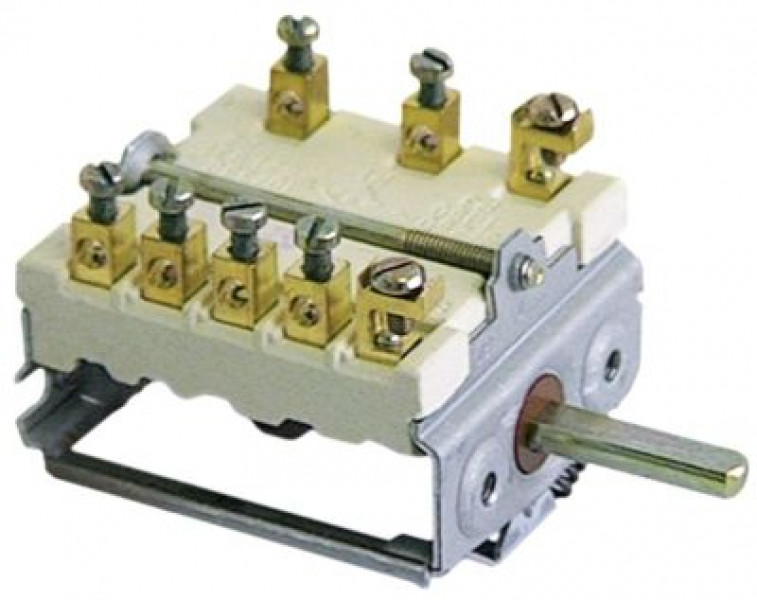 Переключатель выступающий 16А последовательность включения 0-1-2-3 ø ось 6x4,6мм