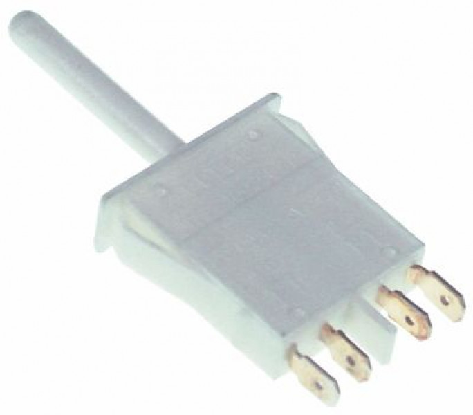 Микровключатель приводится в действие при помощи рычага 250В 0,25А