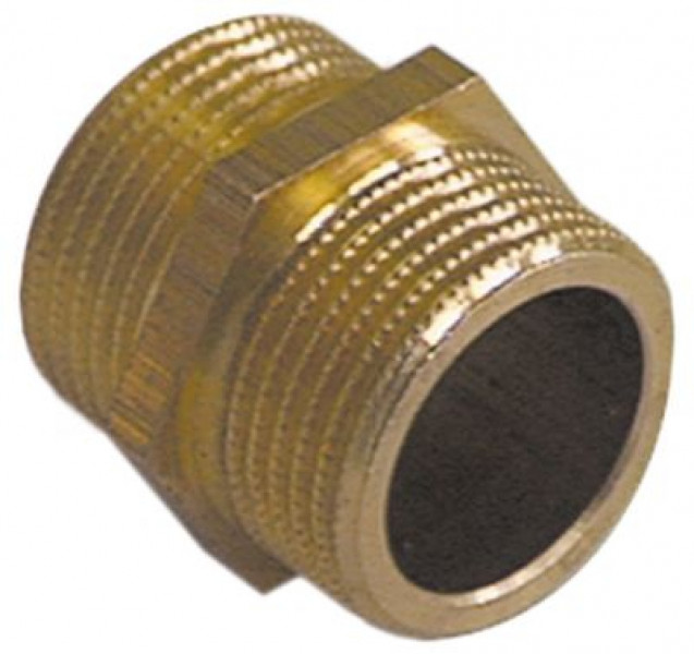 Ниппель двойной резьба 1" - 1" латунь кол-во в уп-вке 1штук
