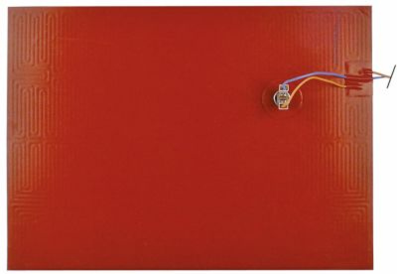 Пластина нагревательная 1000Вт 230В Д 400мм силикон длина провода 2000мм Ш 290мм