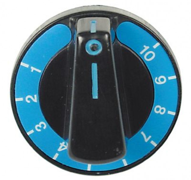 Рукоятка регулировочная регулятор энергии 1-10 ø 60мм ø ось 6x4,6мм срез сверху подходит для HAKA