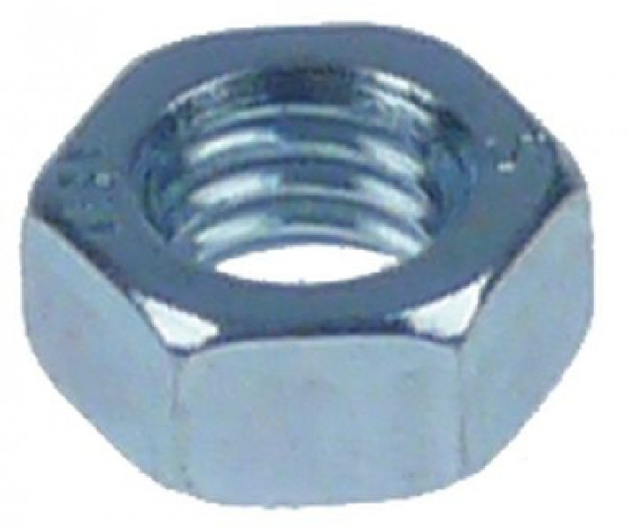 Гайка шестигранная резьба M5 сталь оцинкованная В 4мм ширина зева ключа 8 кол-во в уп-вке 1штук