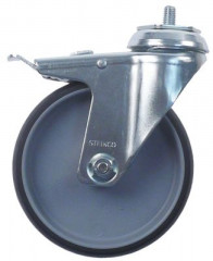 Ролик направляющий резьба В 161мм с абсолютным фиксатором -20 до +60°C ø 125мм