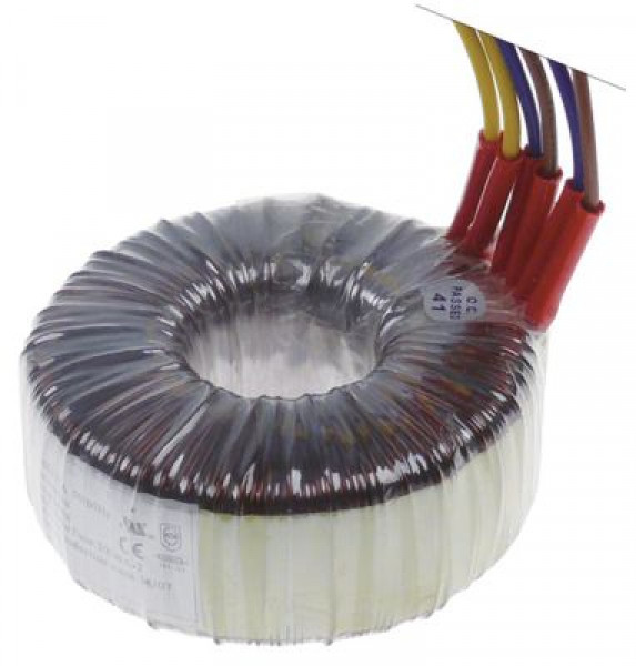 Трансформатор 75ВА вторичный 5А тип T075.E.003 50/60Гц первичное 2x115В вторичное 24В