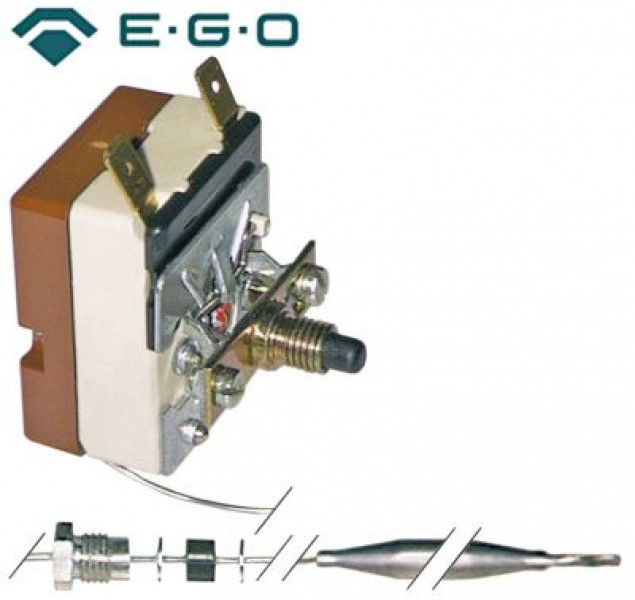 Термостат защитный темп. выкл. 246°C 1-полярн. 1NO 16А ø датчик 6мм Д датчик 77мм