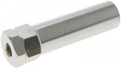 CHROME-PLATED OUTLET FITTING overall length 83 mm