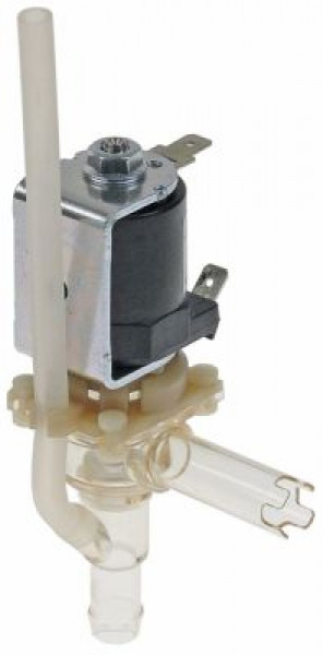 Клапан электромагнитный одинарн. углов. пластмасса темп. макс. 98°C вход 12 мм