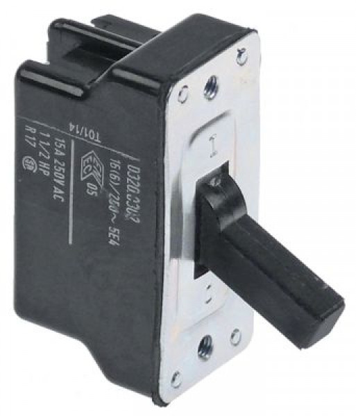 Выключатель рычажный 250В 2NO 16А расст-ние меж. отвер-ми 46мм винтовое соединение