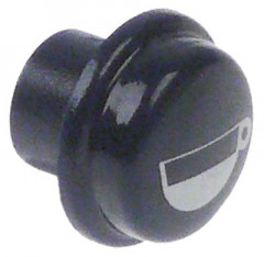 Клавиша пластмасса ø 17мм голуб. 1 чашка маленькая кругл. SANREMO