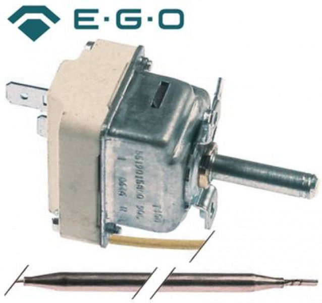 Термостат темп. макс. 90°C 1-полярн. 1NO 16А ø датчик 6мм Д датчик 130мм