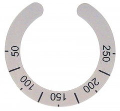 Маркировка регулировочной ручки термостат темп. макс. 250°C 50-250°C
