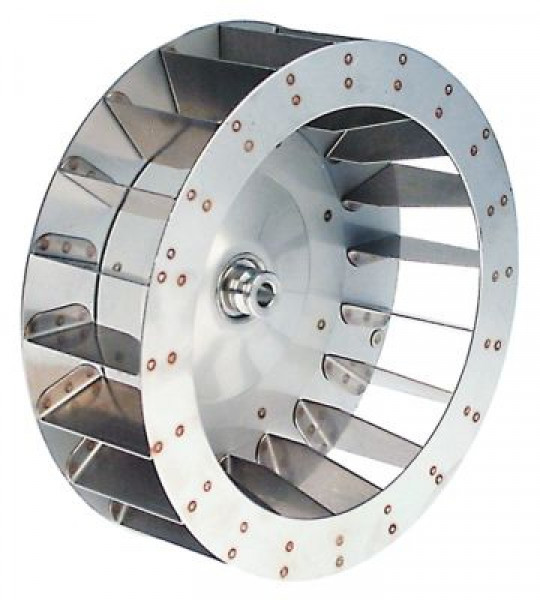 Крыльчатка вентилятора В1 78мм В2 30мм Д1 ø 250мм Д2 ø 115мм Д3 ø 16мм лопатки 20