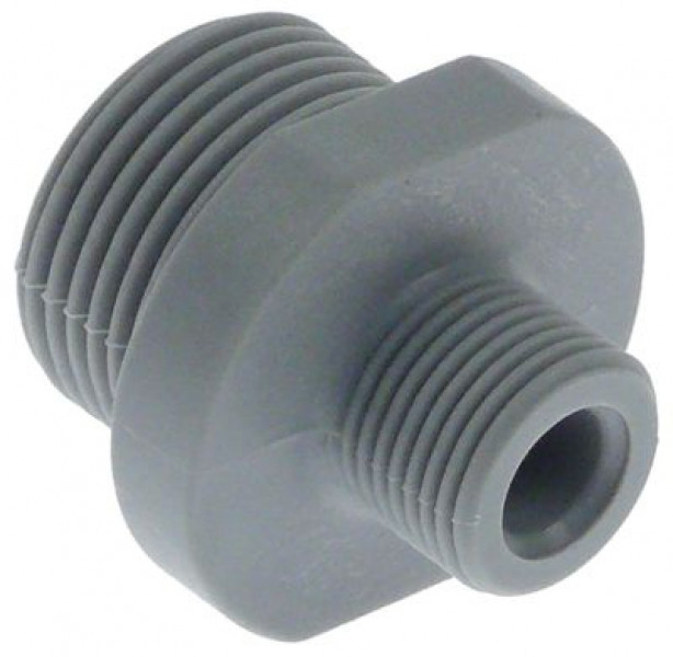 Ниппель двойной резьба 3/8" - 3/4" пластмасса кол-во в уп-вке 1штук