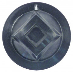 Рукоятка регулировочная нулевое обозначение -°C ø 46мм ø ось 6x4,6мм срез сверху