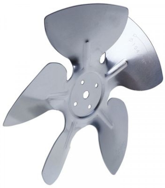 Крыльчатка вентилятора алюминий  ø 154мм Ш 34мм крепление для крыльчатки 254мм нагнетанием