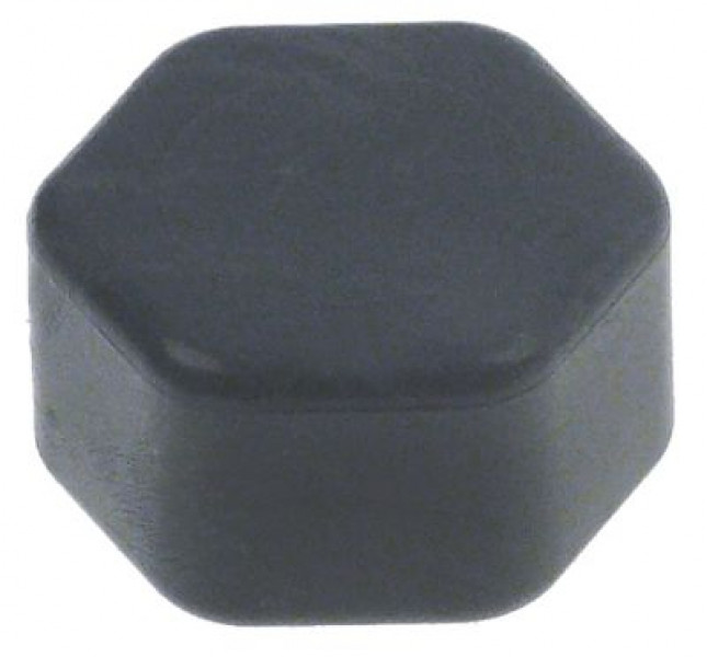 Крышка торцевая резьба 1/2" пластмасса Д 15мм ширина зева ключа 26 с уплотнителем