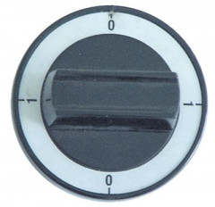 Рукоятка регулировочная переключатель 0-1-0-1 ø 60мм ø ось 6x4,6мм срез сверху