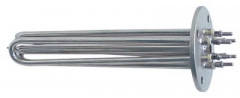 Элемент нагревательный 2700Вт 230/400В Д 235мм фланец с 4мя отверстиями присоединение M5