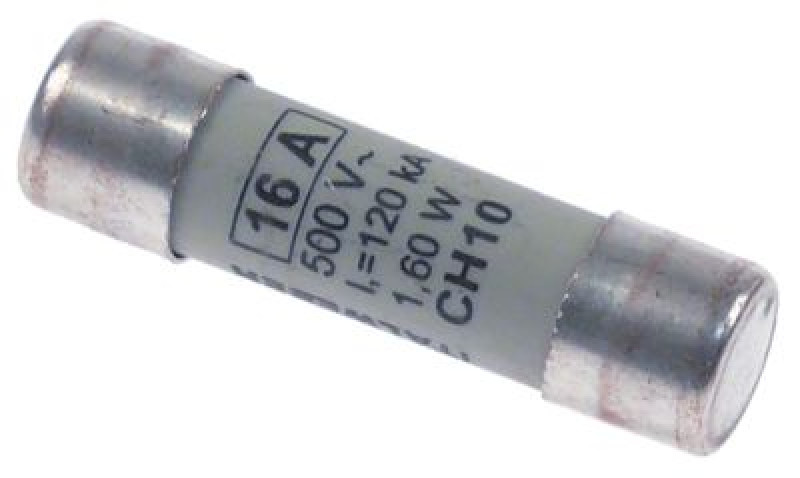 Предохранители слаботочные 16А безынерцион. номинальное напряжение 500В кол-во в уп-вке 1штук