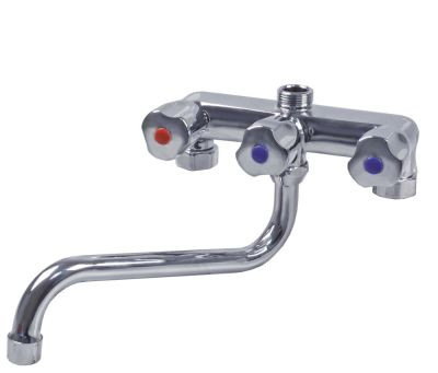 Кран-смеситель двухчастный присоединение 3/4" с клапаном-переключателем с  S-образным краном