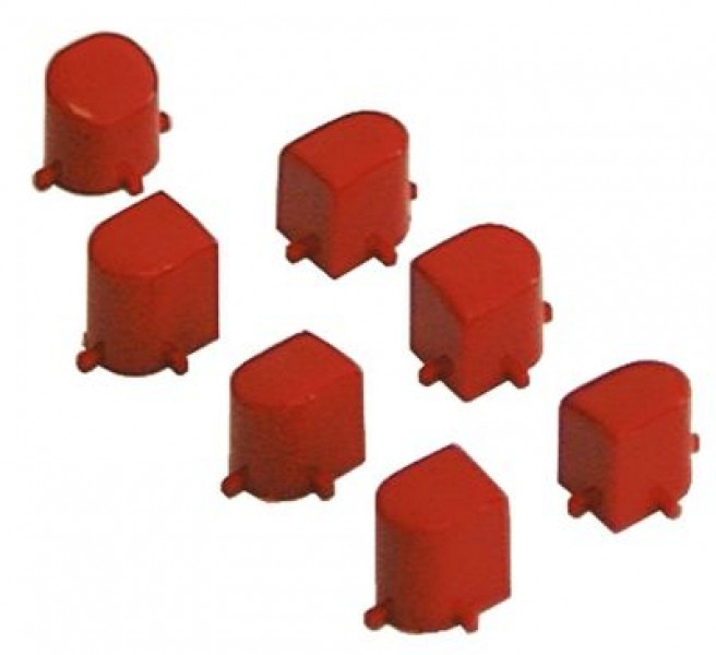 Комплект выключателей нажимных кнопочных из 7ми частей кофе